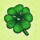 lucky 6 clover symbol icon