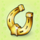lucky 6 horseshoe symbol icon