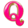 lucky 7s strike pink q symbol icon
