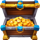 lucky and brave fortune chest symbol icon