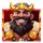 lucky and brave fortune king symbol icon