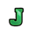 lucky band hold and win j symbol icon