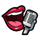 lucky band hold and win microphone symbol icon