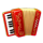 lucky barrel accordion symbol icon