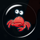lucky blue crab symbol icon
