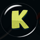 lucky blue k symbol icon