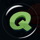 lucky blue q symbol icon
