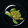 lucky blue turtle symbol icon