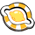 lucky caiman lemon chip symbol icon