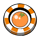 lucky caiman orange chip symbol icon