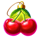 lucky christmas 243 cherry symbol icon