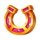 lucky clover spins horseshoe symbol icon