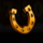 lucky clucks gold horseshoe symbol icon