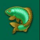 lucky coin fish symbol icon