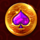 lucky coins ace symbol icon