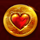 lucky coins heart symbol icon