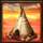 lucky comanche tent symbol icon