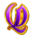 lucky crown hold and win q symbol icon