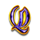 lucky crown plus q symbol icon