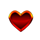 lucky devil heart symbol icon