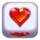 lucky dice heart dice symbol icon