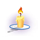 lucky drink candle symbol icon