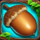 lucky forest acorn symbol icon