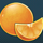lucky fruit lines orange symbol icon