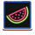lucky fruity coin watermelon symbol icon
