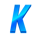 lucky goal k symbol icon