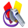 lucky goal whistle cards symbol icon