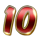 lucky golden dice 10 symbol icon