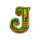 lucky jack tuts treasures j symbol icon