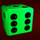 lucky joker xmas dice 6 symbol icon