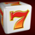 lucky joker xmas dice seven symbol icon