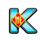 lucky koi exclusive k symbol icon
