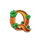 lucky lady leprechaun q symbol icon