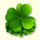 lucky ladys charm deluxe clover symbol icon