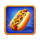lucky lager x9990 hotdog symbol icon
