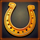 lucky leaf horseshoe symbol icon