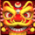 lucky lion mask symbol icon