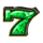 lucky nudge green seven symbol icon