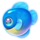 lucky otter blue symbol icon