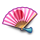 lucky sakura handfan symbol icon