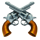lucky sheriff hold and win guns symbol icon