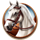 lucky sheriff hold and win horse symbol icon