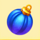 lucky snowlight blue ball symbol icon