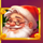 lucky snowlight santa claus symbol icon