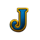 lucky train blue j symbol icon