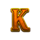 lucky train orange k symbol icon